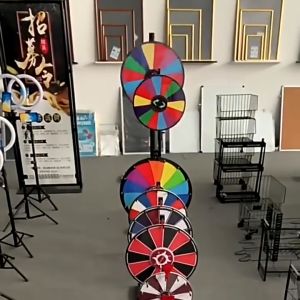 12 inch Prize Wheel Fortune Game with Dry Erase Markers & Eraser Prize Wheel Spinner easy to write