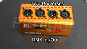 Pknight DMX Recorder Player 1024 Channels (2 Universe) | Standalone DMX512 Controller with 32GB Storage