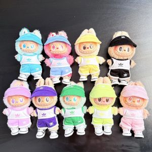 New V1 V2 V3 Fashion For Labubu Clothes Pendant Labubu Sitting Baby Clothes Idol Sports Suit Trend In Stock