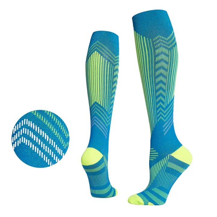 Knee High Compression Socks for Men Women 20-30 mmHg Foot Calf Support ...