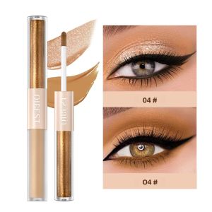 Phấn Mắt Lỏng Kim Tuyến QIBEST Hai Đầu 2 Trong 1 Làm Sáng Lâu Trôi Óng Ánh Như Tơ Tằm Lì Ánh Kim Cho Mắt