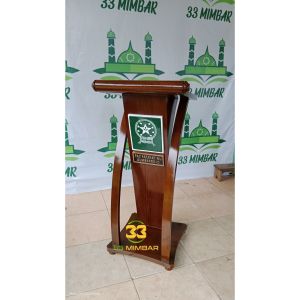 Mimbar Podium Jati Jepara Termurah Free LOGO WARNA