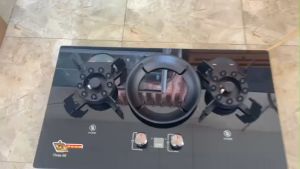 BẾP GAS ÂM LẬT 9 ĐẦU ĐỐT NGẮT GAS TỰ ĐỘNG MẶT KÍNH CƯỜNG LỰC REDHOME 8226