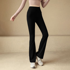 High Waist Yoga Pants Womens Summer Style Anti-Roll Cuffed Slimming Outerwear Running Training Fitness Trousers