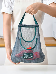 กระเป๋าใส่ของแขวนในครัว กระเป๋าใส่ของแบบระบายอากาศได้ กระเป๋าใส่ของผักและผลไม้ กระเป๋าใส่ของกระเทียม กระเป๋าใส่ของแขวนบนผนัง กระเป๋าใส่ของกระดาษทราย