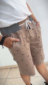 Celana Pendek Chino Motif Pria Bahan Halus Lembut Terbaru Size 27-39 JU0109