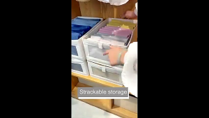 【Buy1Take4】Linen Storage Bins Clothes Organizer Storage Box Foldable Drawer Wardrobe Baskets Closet Organizer