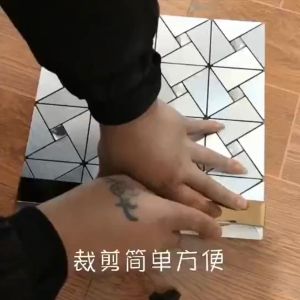 Easy Installation & Versatile Home Wall Covering: Brian Shop Mosaic Design Self-Adhesive 3D Wallpaper