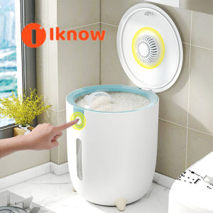 I know 5kg/10kg Household Rice Bucket Insect-Proof And Moisture-Proof Sealed Plastic Rice Storage Container Rice Dispenser Flour Container Rice Storage Box