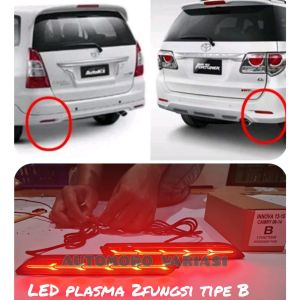 Lampu Reflector Mata kucing Bumper Belakang Innova New 2008-2015/Reflctor Bumper Grand Fortuner 2012-2015 Camry 2012 Led