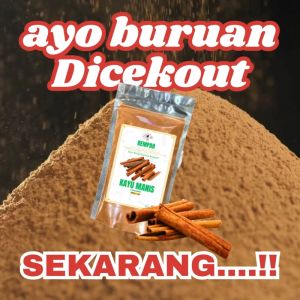 Kayu Manis Bubuk Serbuk Murni Cinnamon Powder Kualitas Premium Bumbu dapur Rempah Herbal JSR 100gr