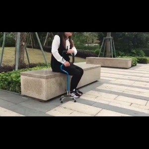 ไม้เท้า 4 ขา รุ่นที่ยึดจับ 2 ขั้น ช่วยในการพยุงตัว 2 Step Aluminum Quad Cane