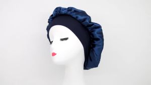 High Elasticity Sleep Cap Long Hair Care Women Sleep Hat Bath Hair Care Silk Head Wrap Shower Caps