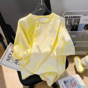 Brand Discount Pure ผ้าฝ้าย เสื้อยืดแขนสั้นผู้หญิง หลวม เกาหลี ดีไซน์ ลดอายุผู้ชมขนาดเล็ก เสื้อท่อนบน