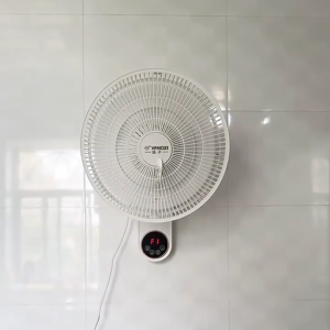Wall fan Industrial Fan 12 Inch Air Circulator Fan No Punch Cooling Fan With Remote Control Wall-Mounted Electric Fan Timing For House Living Room Bedroom