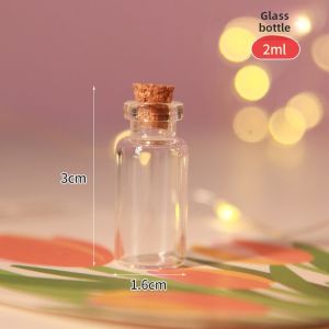 Mini Glass Bottle Empty Travel Souvenir Collection Storage Bottle Small Golden Bean Desert Sand Filling Bottle Creative Home Decor Lucky Star/Pot