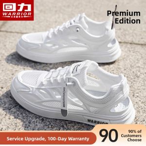 Warrior | Breathable Easy-On Closed Toe White Casual Shoes