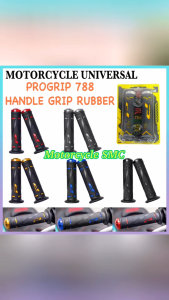 PROGRIP 788 1Pair Handle Grip Rubber Motorcycle Universal Motorcycle Non-Slip Rubber Avaiable Alloy Bar End High Quality