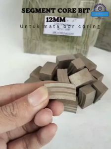 Segment Diamond Core Dril Bit 12mm untuk Mata Bor Curing Sparepart Mata Bor