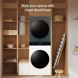 [DELIVER BY SELLER - PENANG & KEDAH] LG (14KG/10KG) Inverter Objet WashTower™ All-In-One Stacked Front Load Washer Dryer WT1410NHEG