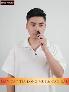 Máy cắt tỉa lông mũi và cạo râu mini cho nam 2 trong 1 tẩy lông đa năng pin sạc điện usb. Bảo hành 6 tháng