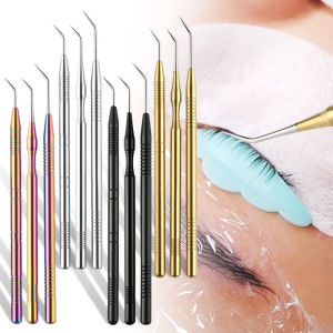 1pc Eyelash Metal Clean Up Rods Perm Lifting Tweezers Tool Beauty Makeup Lamination Eyelashes Separating Tool