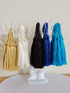 10/50pcs 13cm/5Inch Tassel Mini Hanging Rope Tassels for DIY Bookmark Keychain Pendants Jewelry Making Accessories