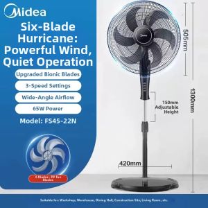 Midea | Powerful High Airflow Industrial Floor Fan