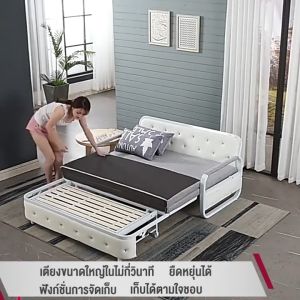 เตียงโซฟาพับได้ที่เก็บของ สไตล์โมเดิร์น 3/3.5/4/5 ฟุต