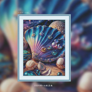 ผ้าปักลายครอสติชพิมพ์ลายเรือหางนกยูงสีสันสดใส ลายการ์ตูนทิวทัศน์ธรรมชาติแบบเรียบง่าย อุปกรณ์ปักครอสติช DIY สำหรับตกแต่งบ้าน