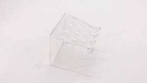 1pc 11 Holes Acrylic Resin Dental Tray Holder Organizer for Adhesive Placement Dentist Clinic Storage Rack Durable Space-Saving