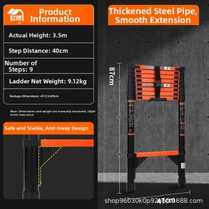Multi-functional Aluminum Folding Telescopic Ladder