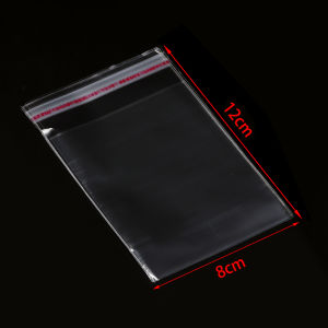 100pcs/lot Transparent Self-sealing Jewelry Bags Candy OPP Self-adhesive Bags Packaging Resealable Gifts Cookie Storage Pouches