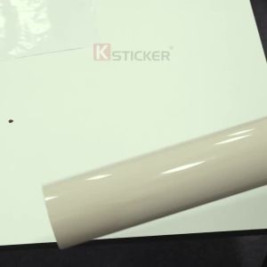 Car Sticker Crystal Sahara Yellow Car Wrapping Vinyl Film PET Sticker Bubble Free Auto Decals Car Accessories Exterior Interior