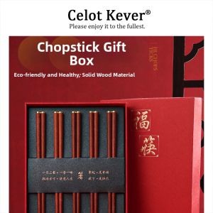 Antibacterial Home Use Luxury Redwood Chopsticks