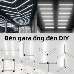Đèn LED Trần Hình Lục Giác Cho Nhà Để Xe Tự Lắp Ráp Cửa Hàng Nướng BBQ Tiệm Cắt Tóc Phòng Tập Thể Dục Phòng Trưng Bày Ô Tô Xưởng 4S - Ống Tổ Ong Trắng Mát 5500-7000K
