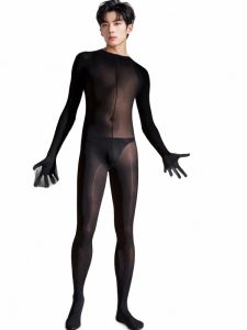 Mens And Womens 120D Velvet One-Piece Suits Full Body Five-Finger Warm Shaping Legging Bottoming Socks Comfortable Winter Wear