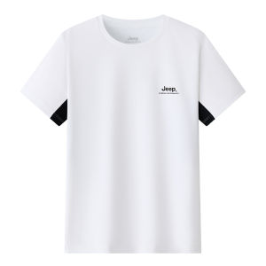 จี๊ป | เสื้อยืดคอกลมแขนสั้นผ้าโพลีเอสเตอร์ระบายอากาศได้ดีแห้งเร็วสำหรับผู้หญิง เสื้อยืดทรงหลวมสบาย ๆ สำหรับฤดูร้อน