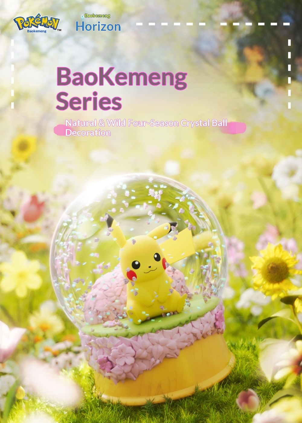 HOLLY BOX Pokemon Pikachu Four Seasons Crystal Ball Figure Blind Box ...