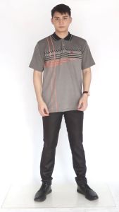 Noveli Wear - Kaos Polo Pria Distro Motif Batik Lengan Pendek Saku Dewasa / Kaos Kerah Pria