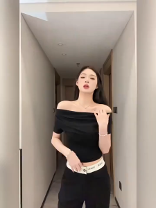 2025 Short Sleeve T-Shirt Womens Summer New Style Slimming Chic Short Top Korean Version Casual Commute Youth Pattern