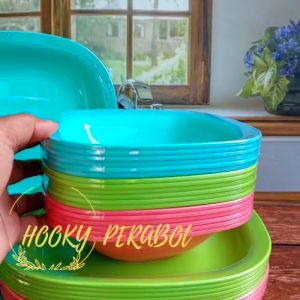 PIRING DAN MANGKUK TERLARIS ISI 12 PCS CAMPUR REAL PICT TEBAL DAN PAKING AMAN