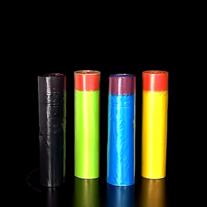 150pcs/ 75pcs Kitchen Drawstring Garbage Bag Trash Bag Thickened Automatic Closing 1 Roll-15pcs