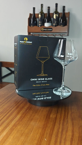 Omni Wine Glass 455ml | Lead-Free Crystal Wine Glass Set of 2 | Red & White Wine Glasses [Made For Drinkers]