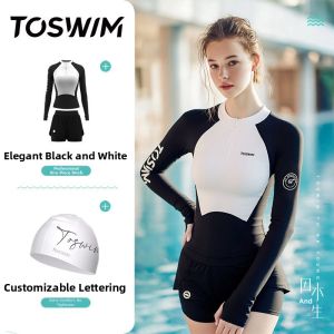 toswim | Sun Protection Split Swimsuit Big Size Beach Surfing Suit