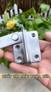 P PMC Chốt khóa cửa inox 304 full ốc vít then cửa bằng vật liệu thép không gỉ K01 chắc chắn và bền bỉ dày 3.5mm - 108