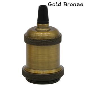 E27 Socket Pendant Lights Bulb Vintage Retro Edison Lamp Socket Screw Base Aluminum Light Industrial Retro Lamp Holder For Home