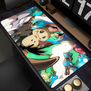 Bandai | Mouse Pad 90x40cm Pokemon Mimikyu Computer Type Varpet Mat For E-sports Players Laptop Keyboard Pad Mousepad Office PC Desk Mat