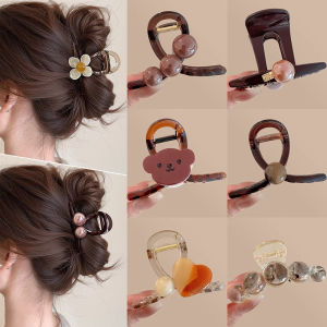 คลิปหนีบผมขนาดกลางสไตล์เกาหลีสำหรับผู้หญิง คลิปหนีบผมทรงฉลาม คลิปหนีบผมสไตล์เกาหลี คลิปหนีบผม ประดับผม คลิปหนีบผมสุดเก๋ ทรงเรขาคณิต