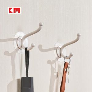 Strong Bearing Clothes Hook Wall Mounted Adhesive Hook No Drilling Required Modern Minimalist ABS Rotatable Hook for Bedroom And Kitchen